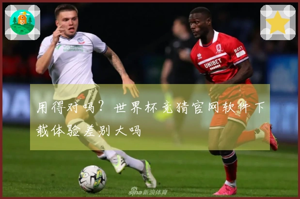 用得对吗？世界杯竞猜官网软件下载体验差别大吗